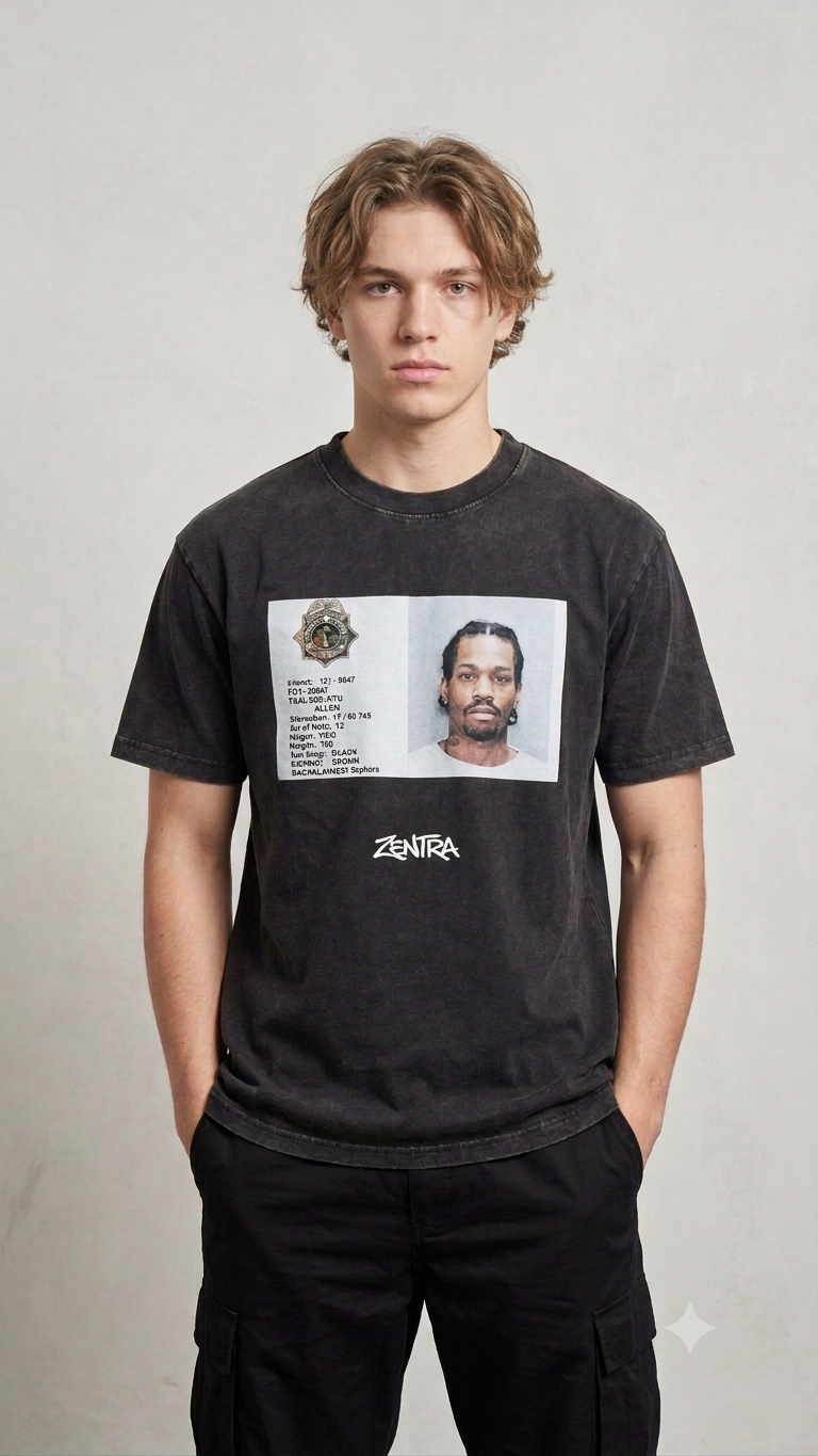 Zentra ID Tee — Washed Black