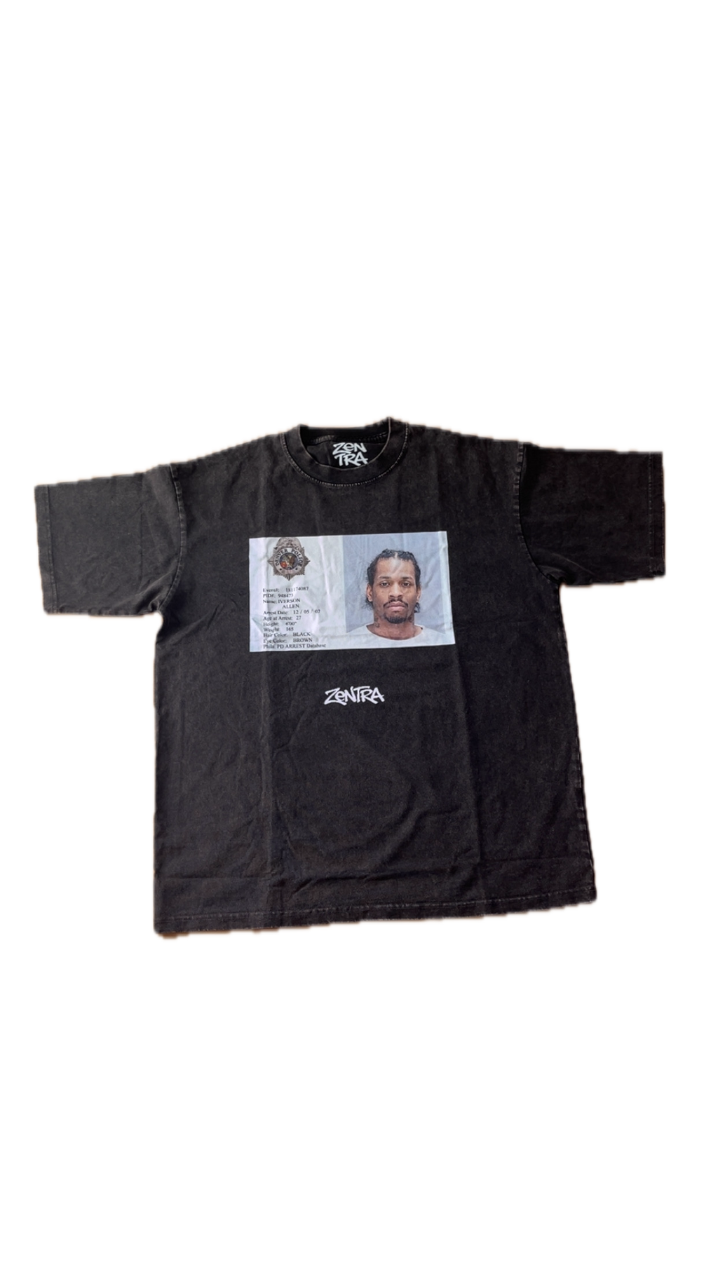 Zentra ID Tee — Washed Black