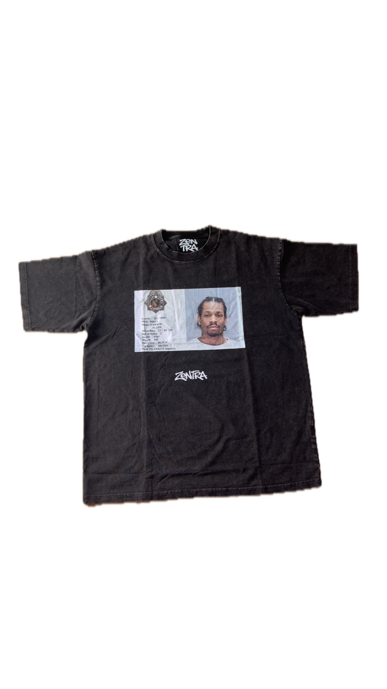 Zentra ID Tee — Washed Black